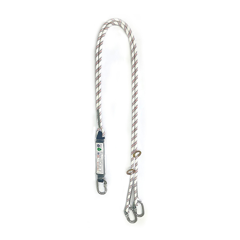 HT-S-0021 Energy Absorber Lanyard med 3 U-formade karbinhakar