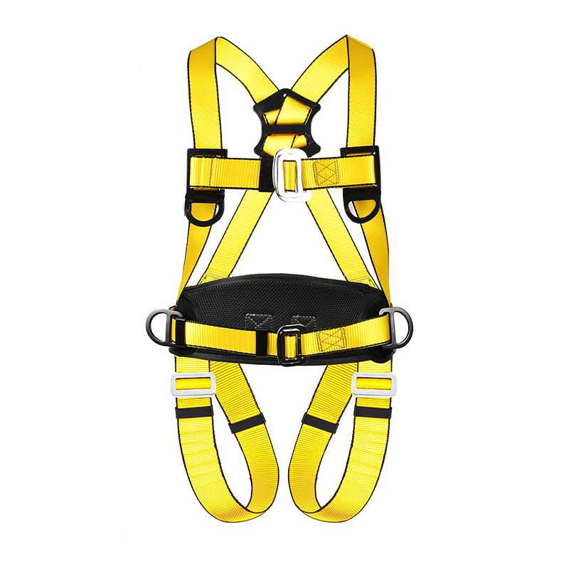 HT66-007101 45 mm höghållfast polyester helkropp fempunkts säkerhetssele